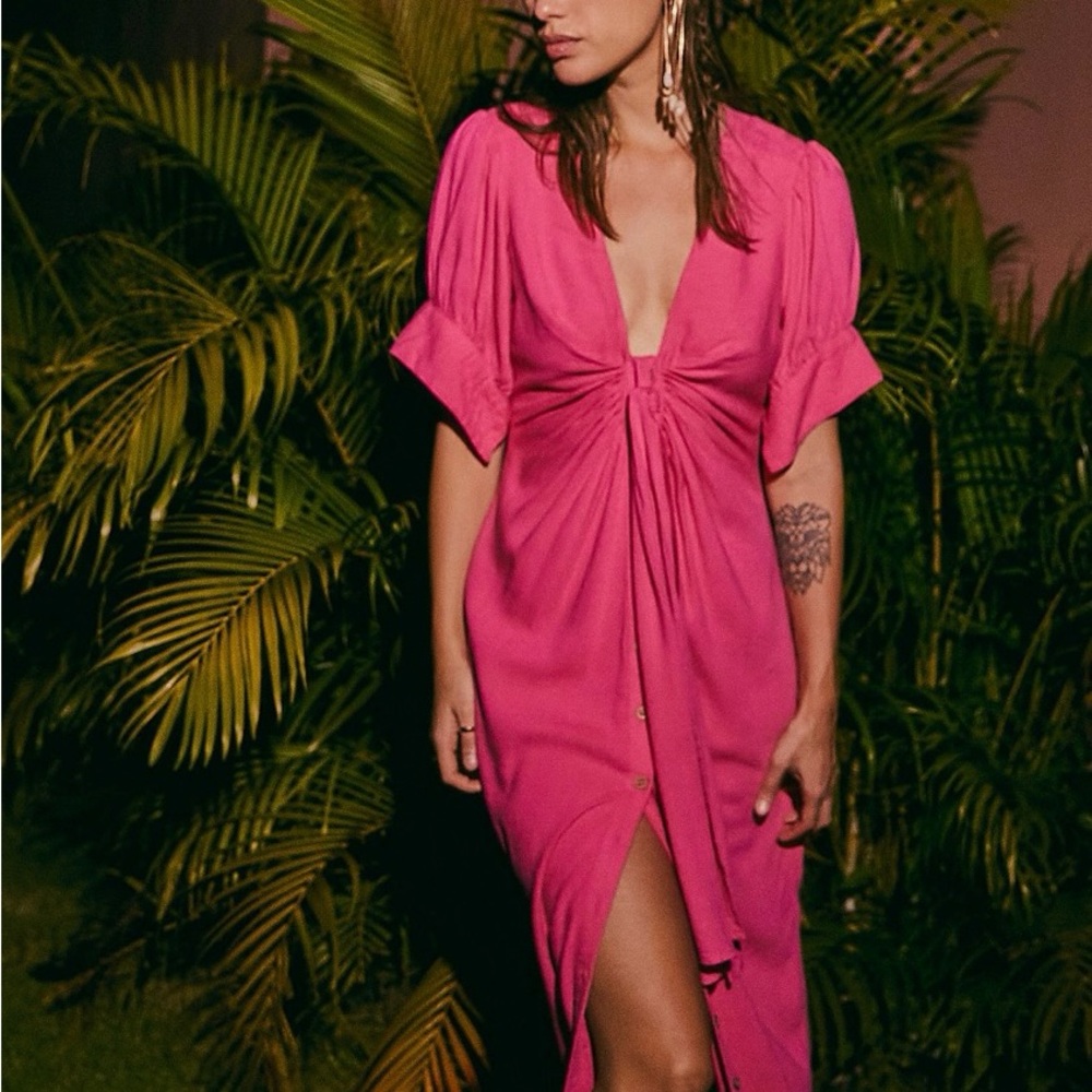 Free People Coral Dress -gorgeous on! - Picture 5 of 6